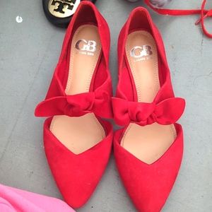 Gianni Bini Ruby red slippers